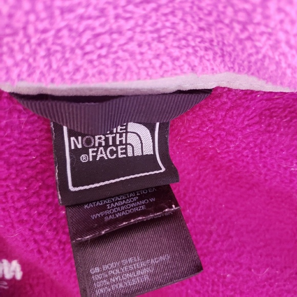 The North Face Women's Purple Fleece Zip up jacket medium - Picture 3 of 8